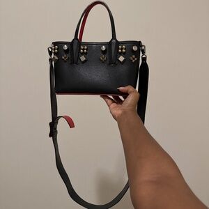CHRISTIAN LOUBOUTIN Cabata Empire Tote Studded Leather Small